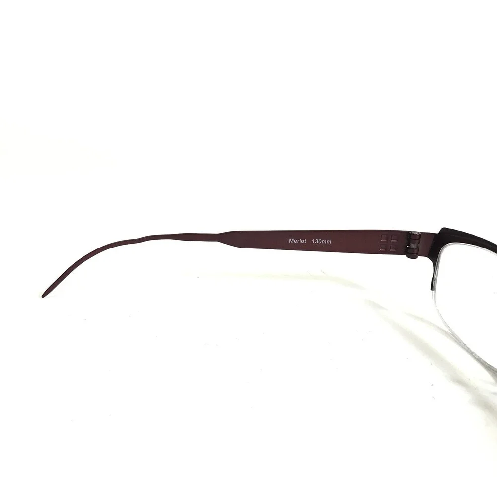 Zero G Eyeglasses Frames Ridgewood Merlot Red Rectangular Cat Eye 48-17-130